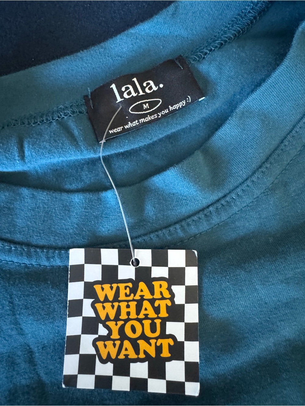 DRESSED IN LALA😀Teal Crewneck Tshirt dress- cute comfy &oh so cool
